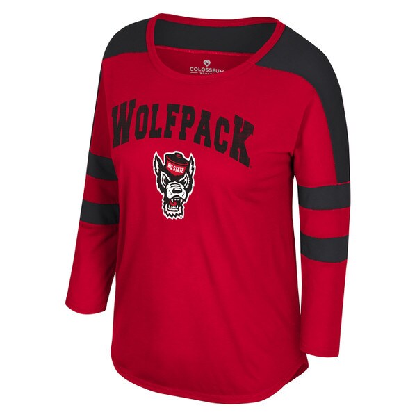 Red/Black 3/4 Sleeve Tee - Wolfpack